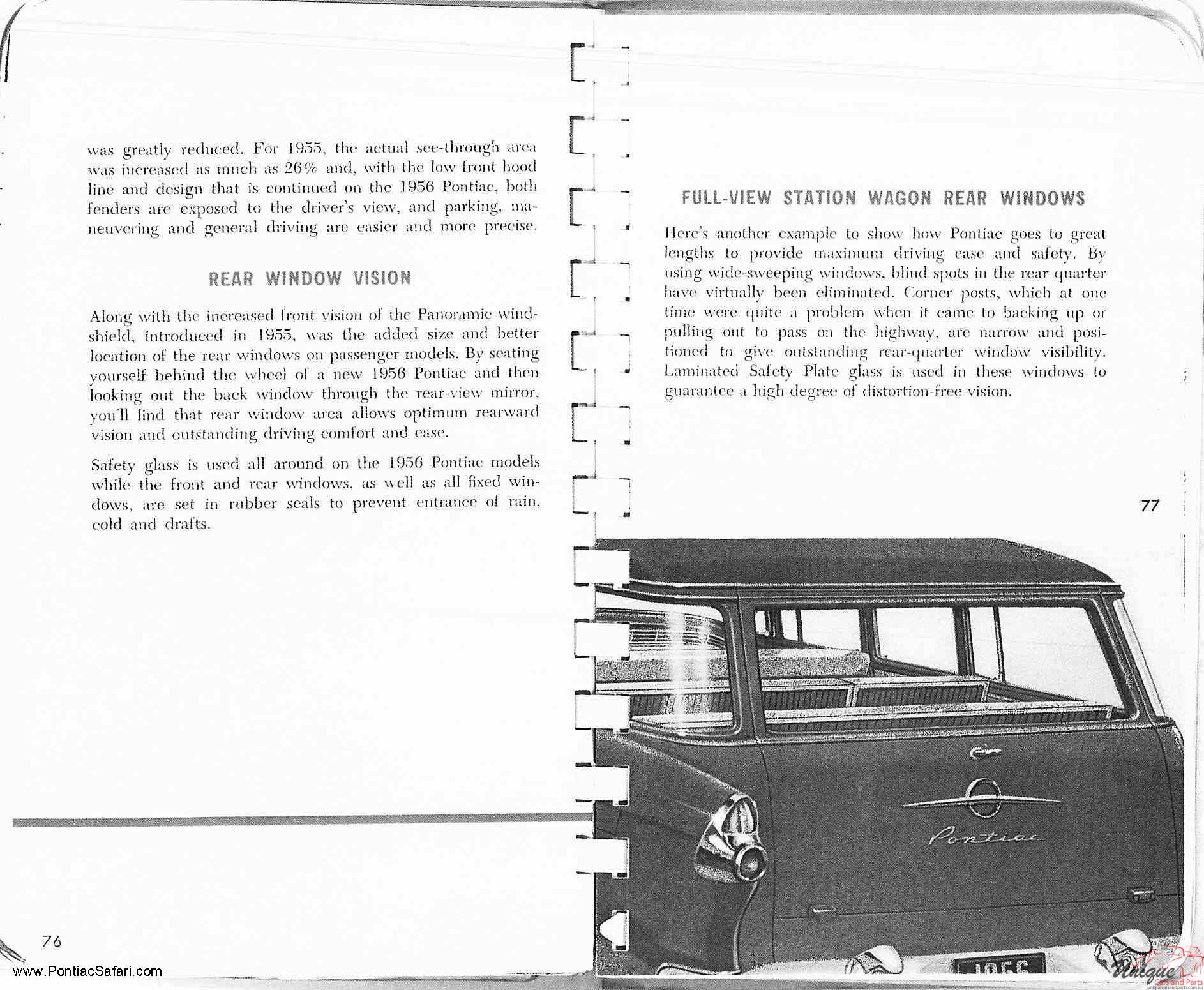 1956 Pontiac Facts Book Page 105